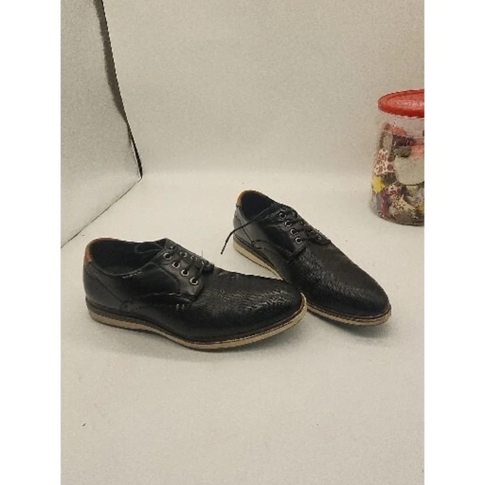 Bruno Mare New York Black Oxford No Tie Memory Foam Men's Size 7